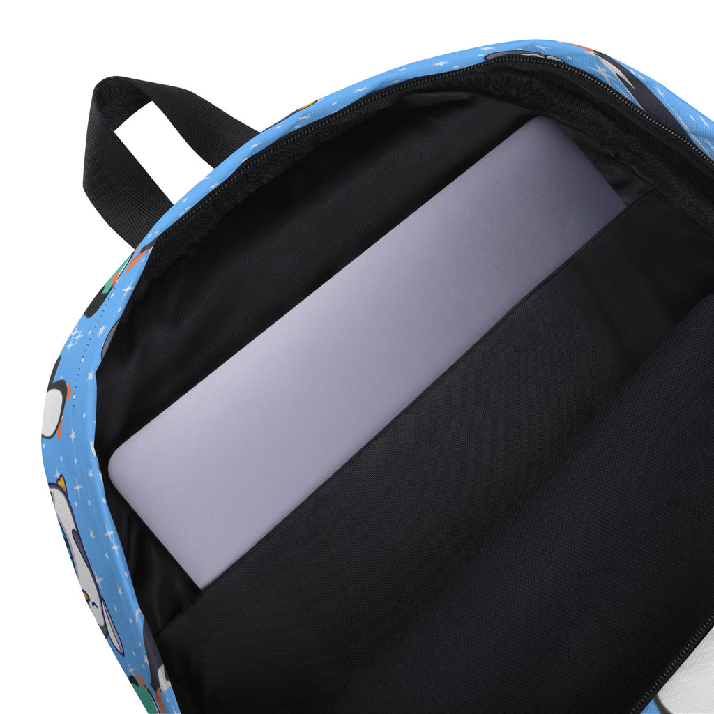 Kids Penguin Backpack - Water-Resistant School Bag With Adjustable Padded Straps & Breathable Mesh Back