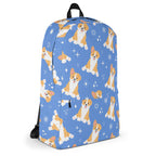 Kids Blue Corgi Dog Backpack