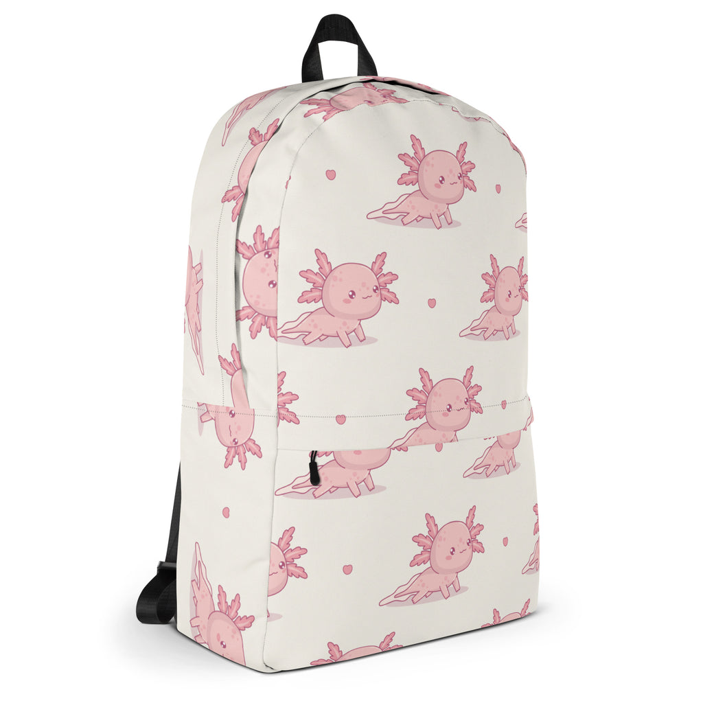Girls Pink Axolotl Backpack