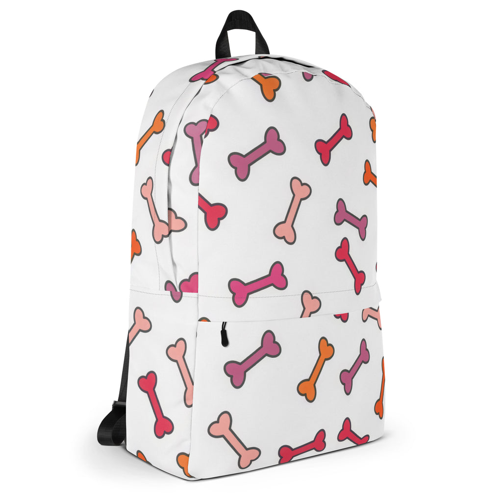 Girls Colorful Dog Bone Backpack