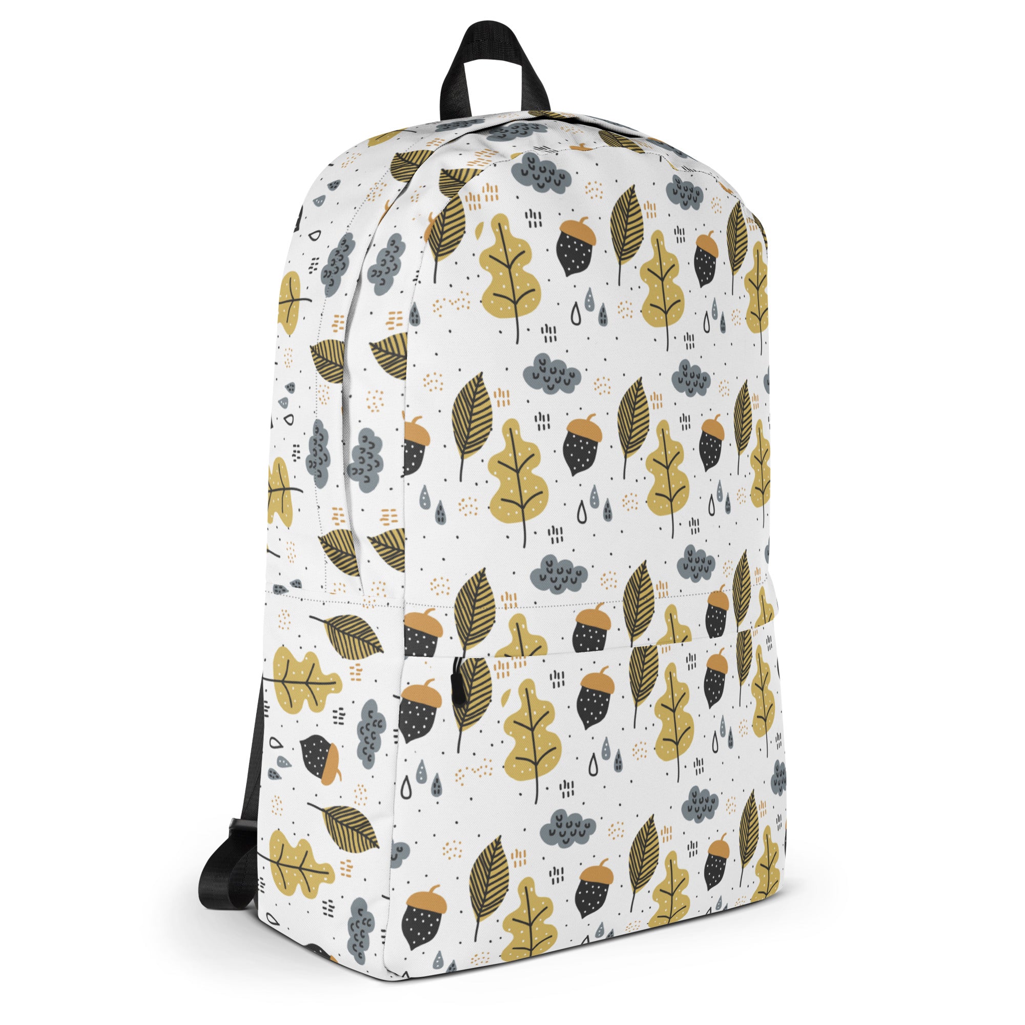 Kids Autumn Acorn Backpack - Water-Resistant School Bag With Adjustable Padded Straps & Breathable Mesh Back