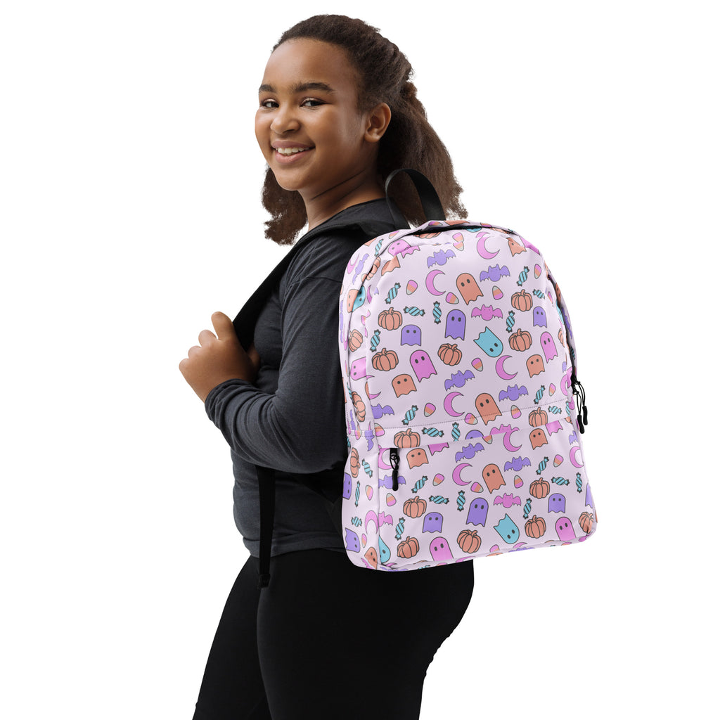 Girls Ghost Halloween Backpack - Water-Resistant School Bag With Adjustable Padded Straps & Breathable Mesh Back (Copy)