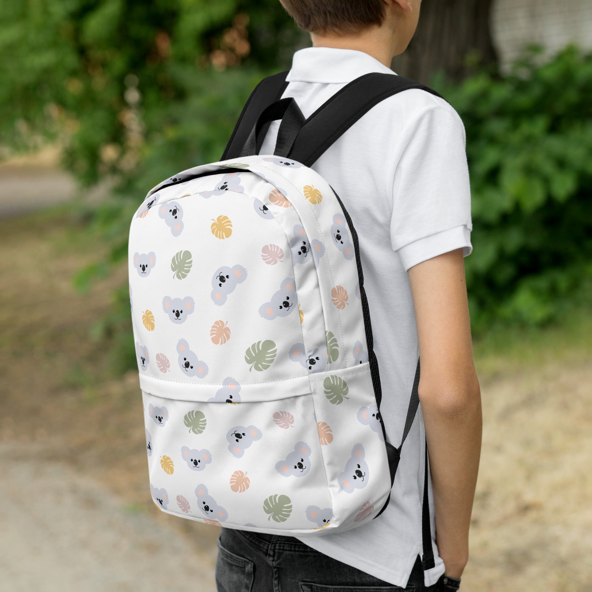 Kids Koala Backpack - Water-Resistant School Bag With Adjustable Padded Straps & Breathable Mesh Back