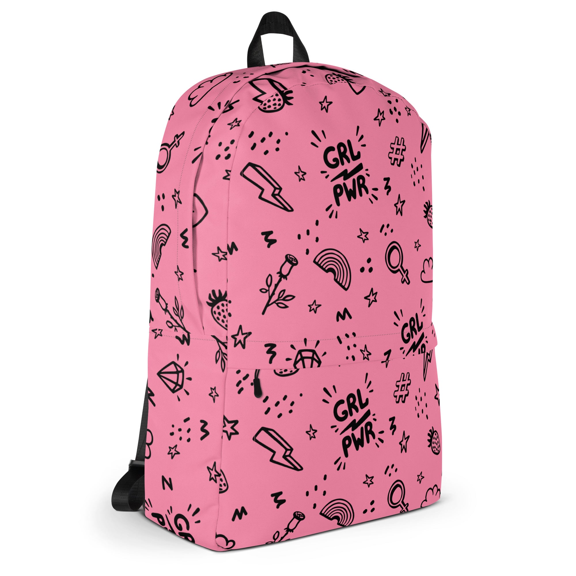Girl Power Kids Backpack - Water-Resistant School Bag With Adjustable Padded Straps & Breathable Mesh Back