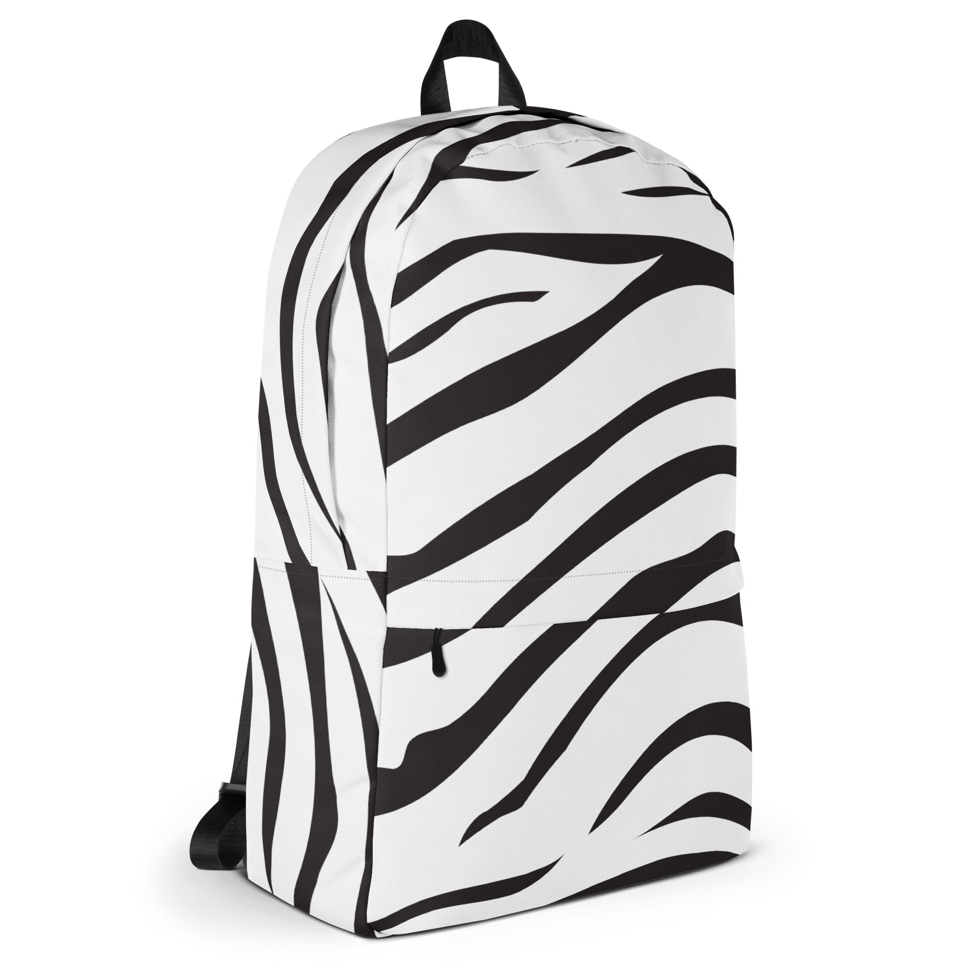 Kids Zebra Print Backpack - Water-Resistant School Bag With Adjustable Padded Straps & Breathable Mesh Back