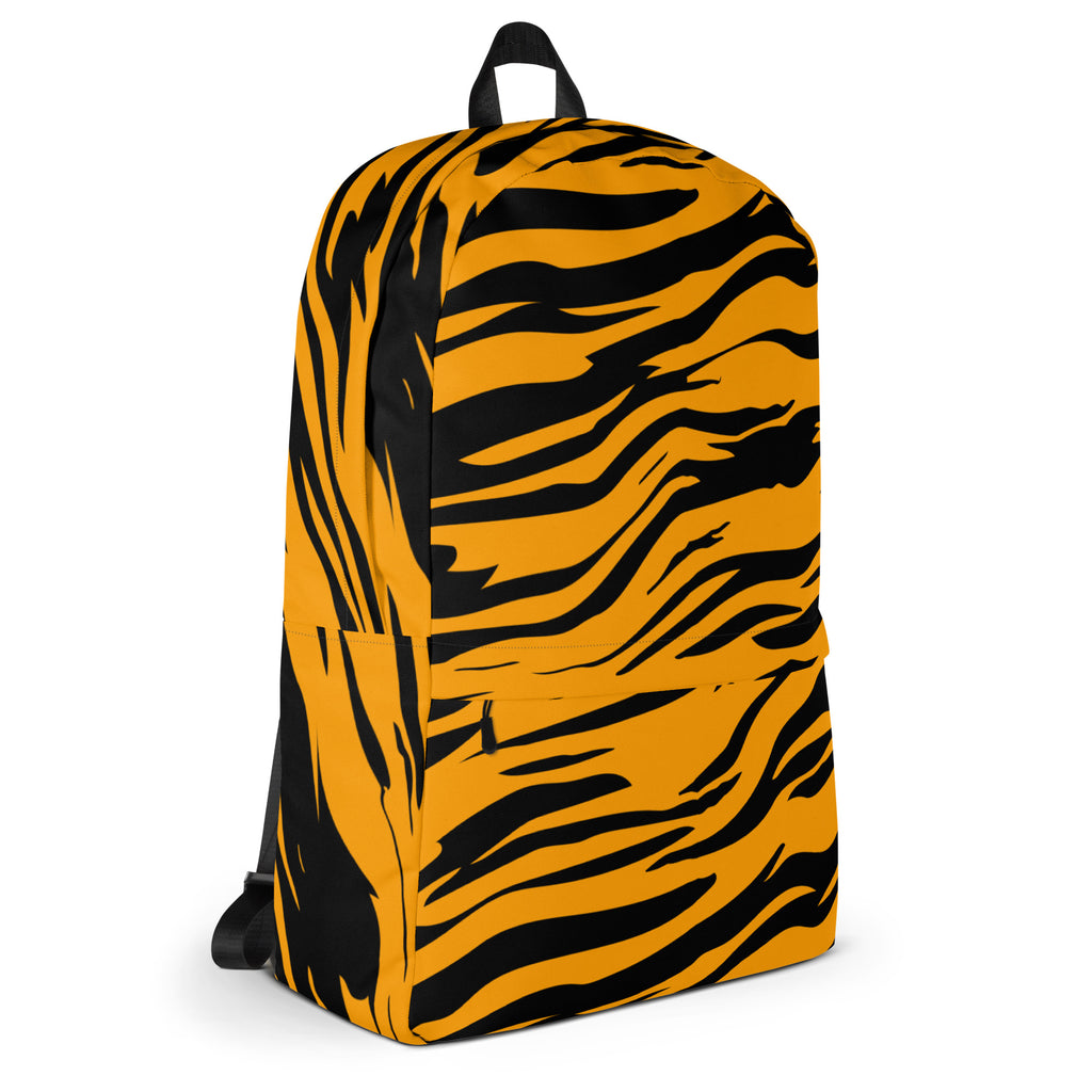 Kids Tiger Stripe Backpack - Water-Resistant School Bag With Adjustable Padded Straps & Breathable Mesh Back
