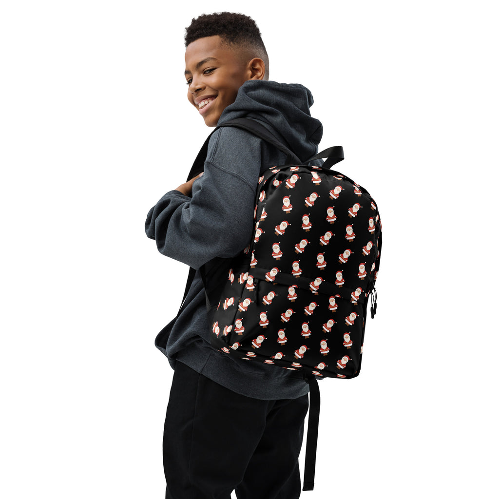 Kids Santa Backpack - Water-Resistant School Bag With Adjustable Padded Straps & Breathable Mesh Back
