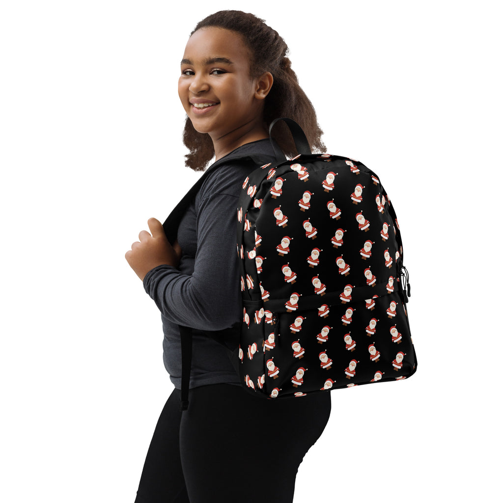 Kids Santa Backpack - Water-Resistant School Bag With Adjustable Padded Straps & Breathable Mesh Back