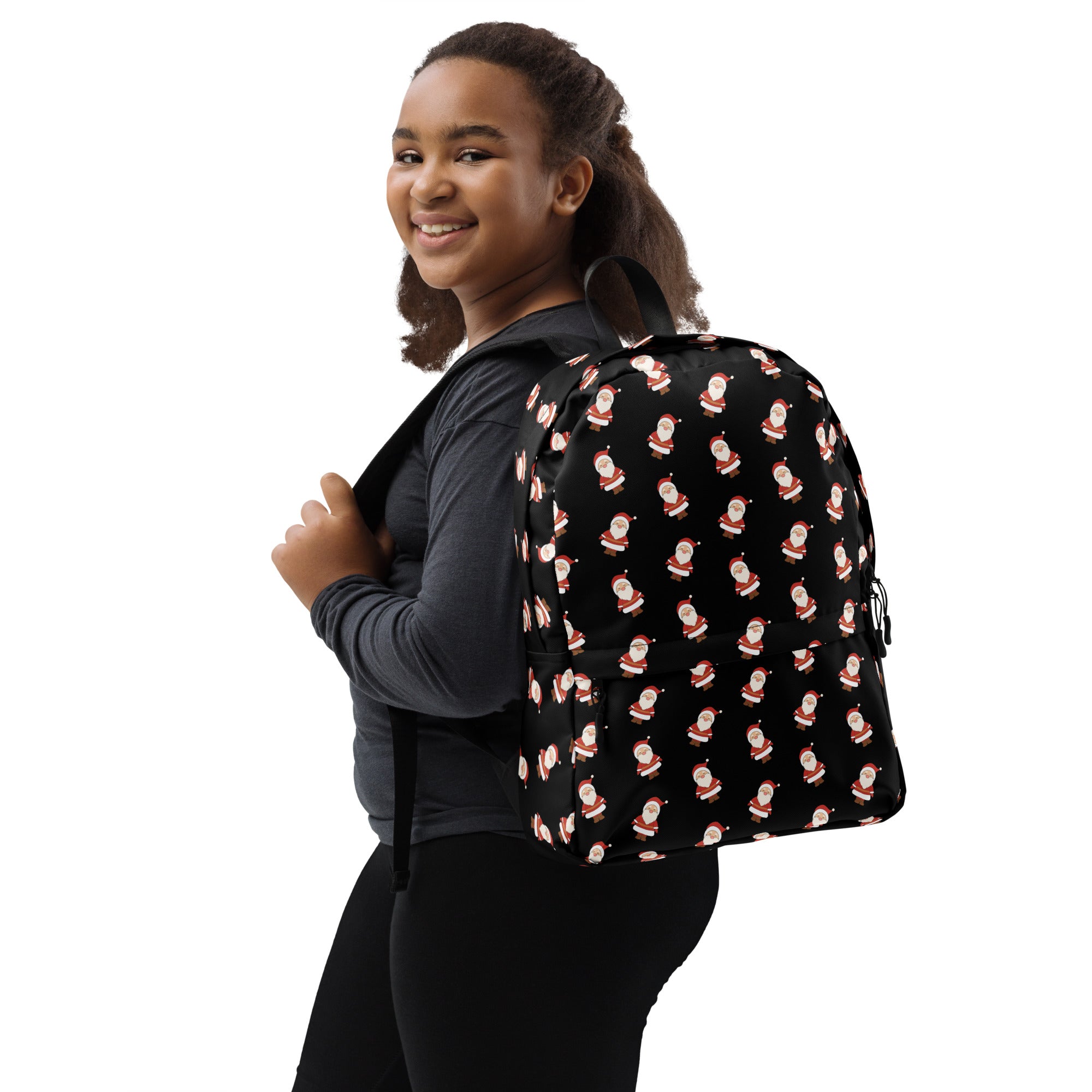 Kids Santa Backpack - Water-Resistant School Bag With Adjustable Padded Straps & Breathable Mesh Back