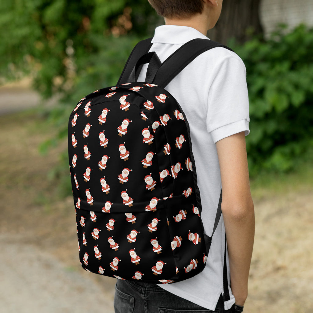 Kids Santa Backpack - Water-Resistant School Bag With Adjustable Padded Straps & Breathable Mesh Back
