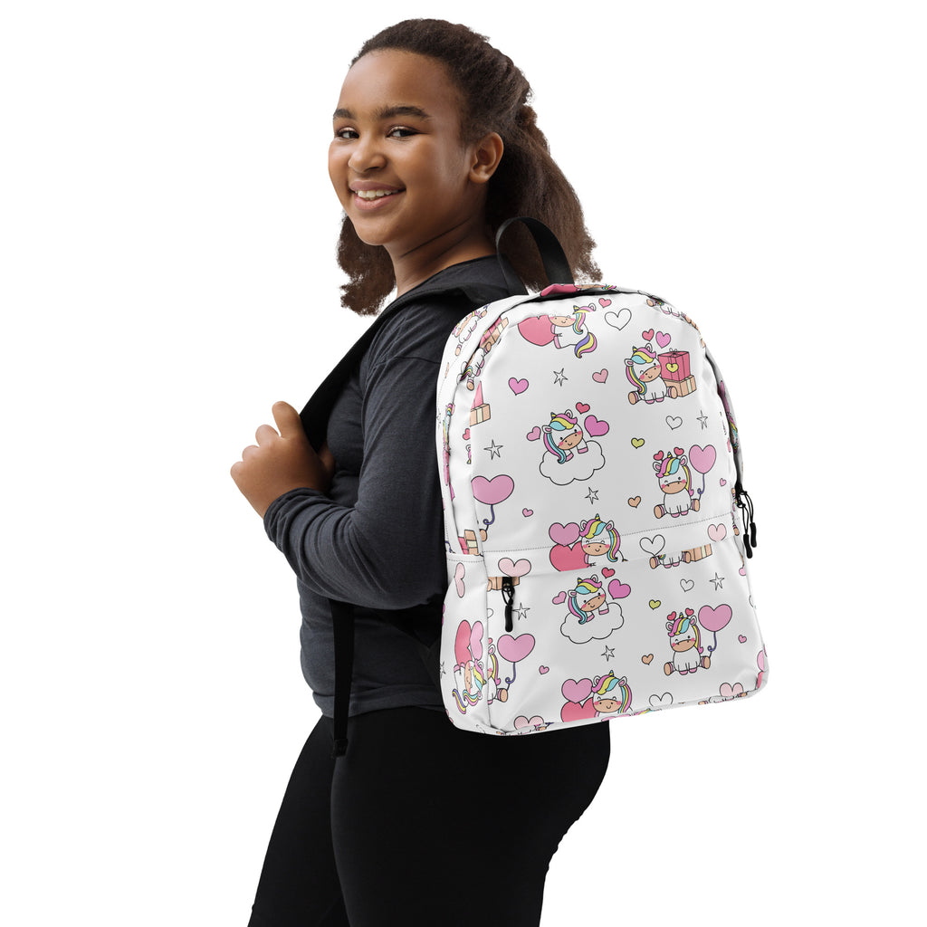 Girls Unicorn Birthday Backpack - Water-Resistant School Bag With Adjustable Padded Straps & Breathable Mesh Back