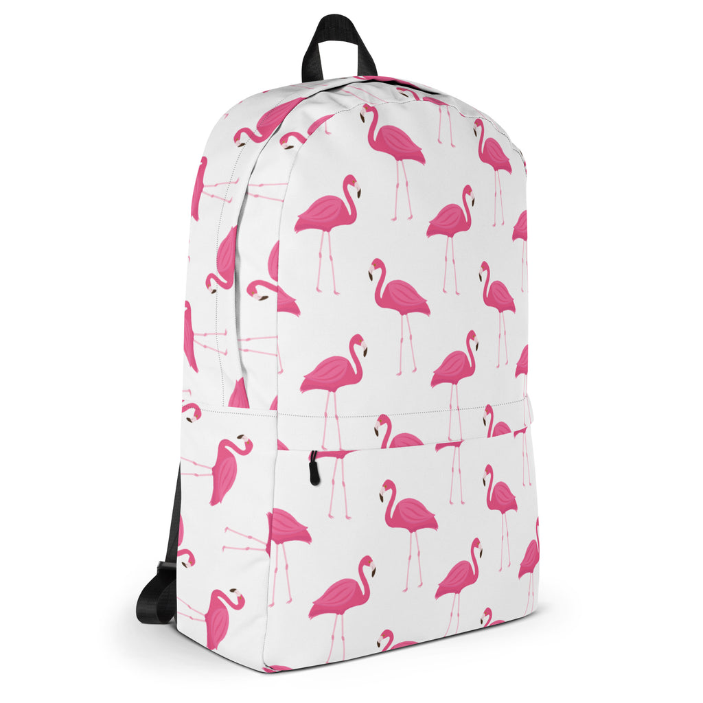 Girls Pink Flamingo Backpack - Water-Resistant School Bag With Adjustable Padded Straps & Breathable Mesh Back