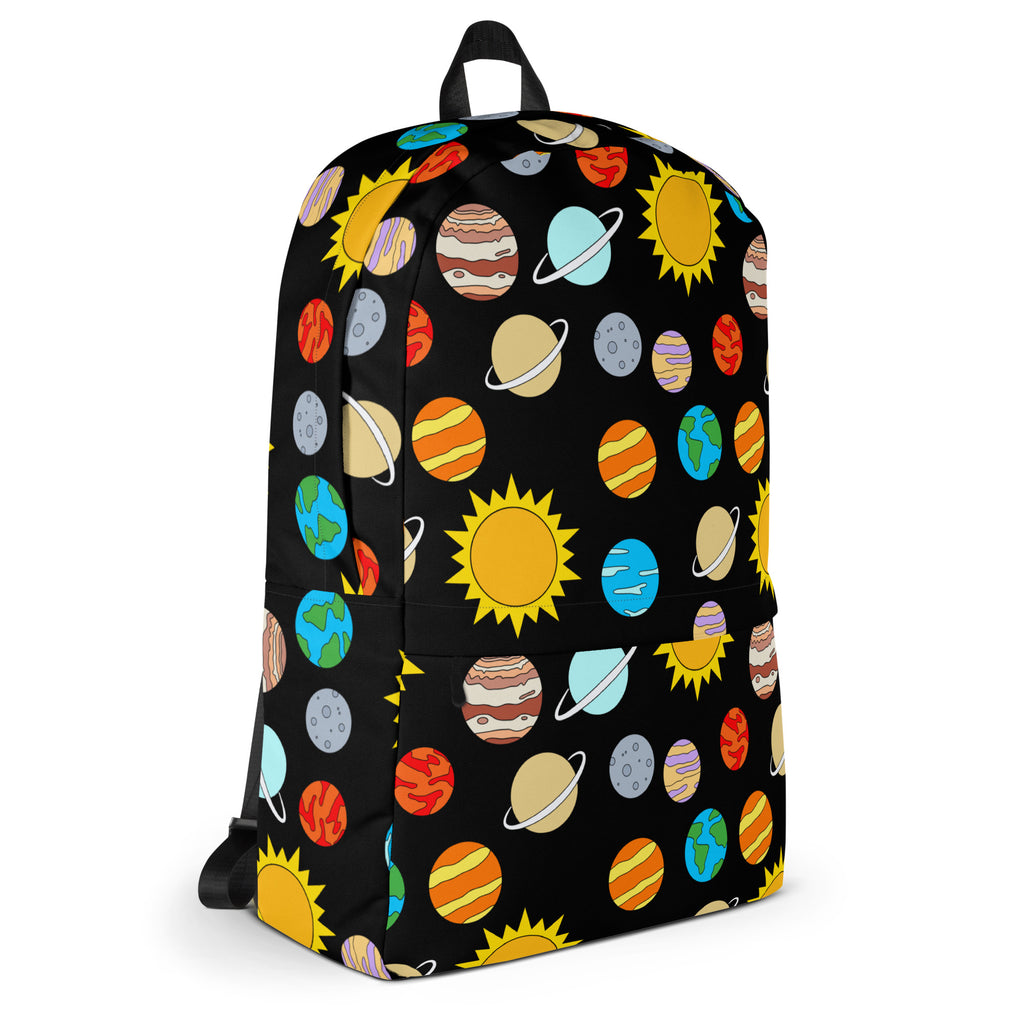 Kids Solar System Backpack - Water-Resistant School Bag With Adjustable Padded Straps & Breathable Mesh Back
