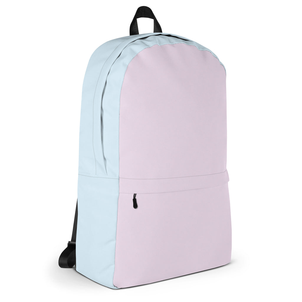 Girls Cotton Candy Color Block Backpack - Water-Resistant School Bag With Adjustable Padded Straps & Breathable Mesh Back