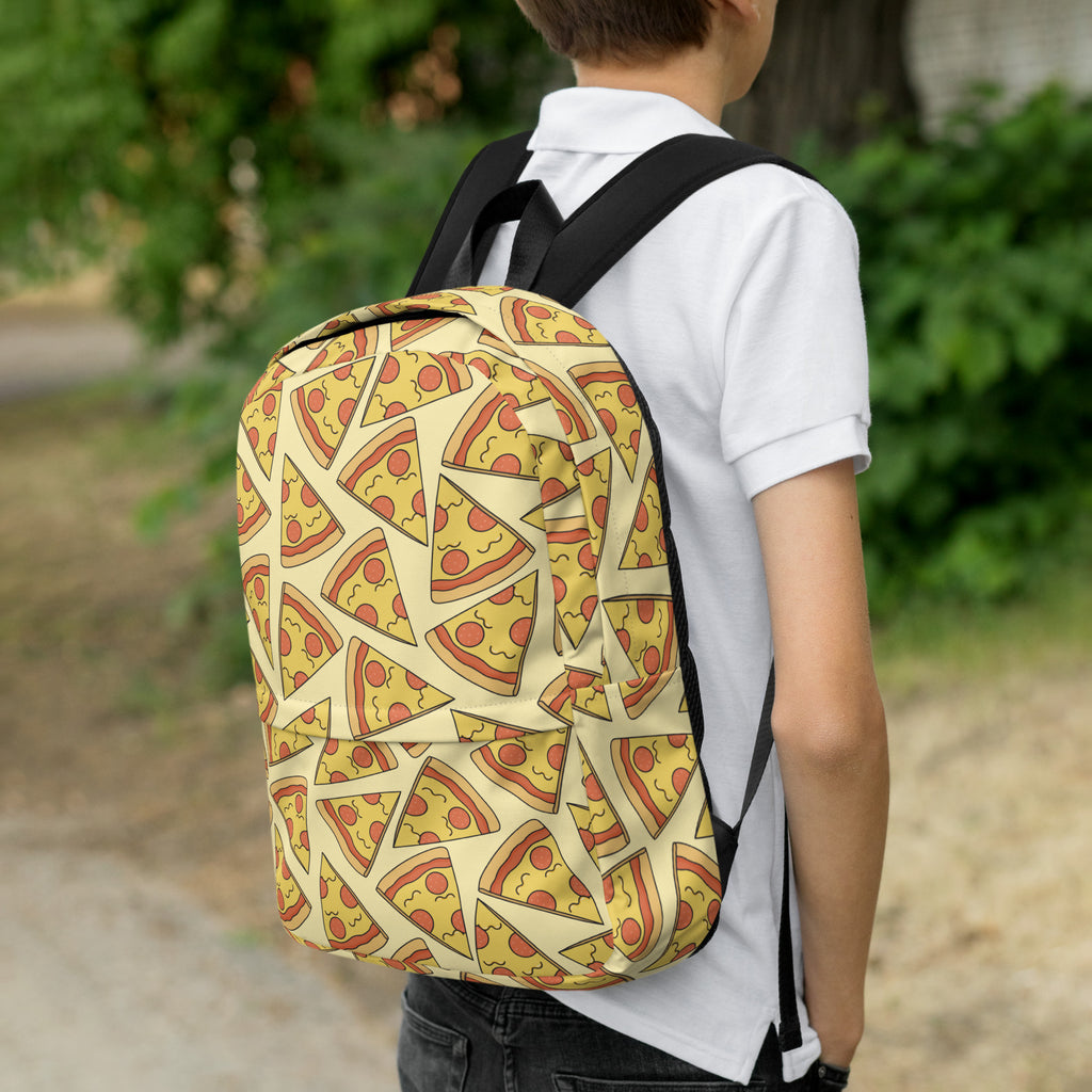 Kids Pizza Slice Backpack - Water-Resistant School Bag With Adjustable Padded Straps & Breathable Mesh Back