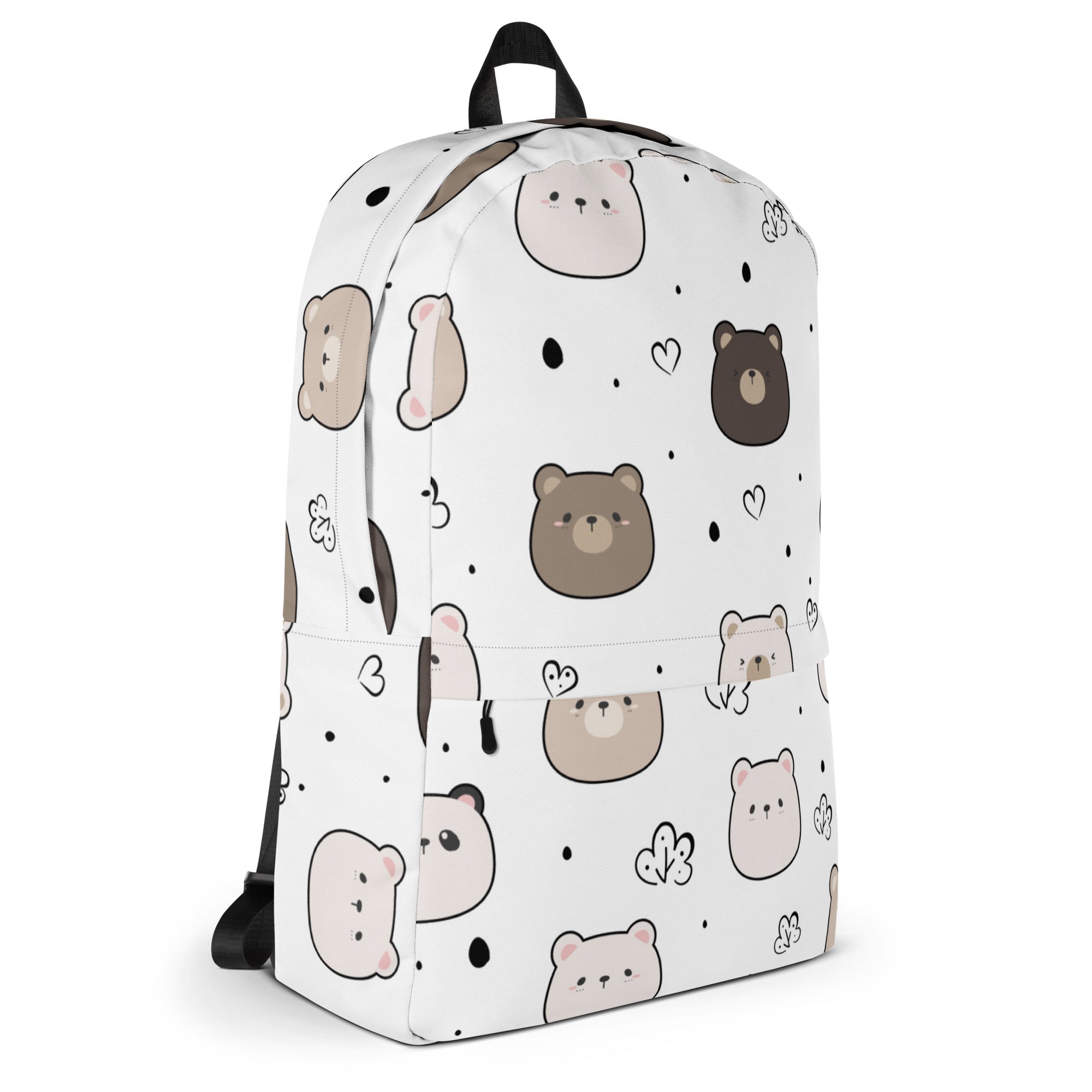 Kids Cute Bear Backpack - Water-Resistant School Bag With Adjustable Padded Straps & Breathable Mesh Back