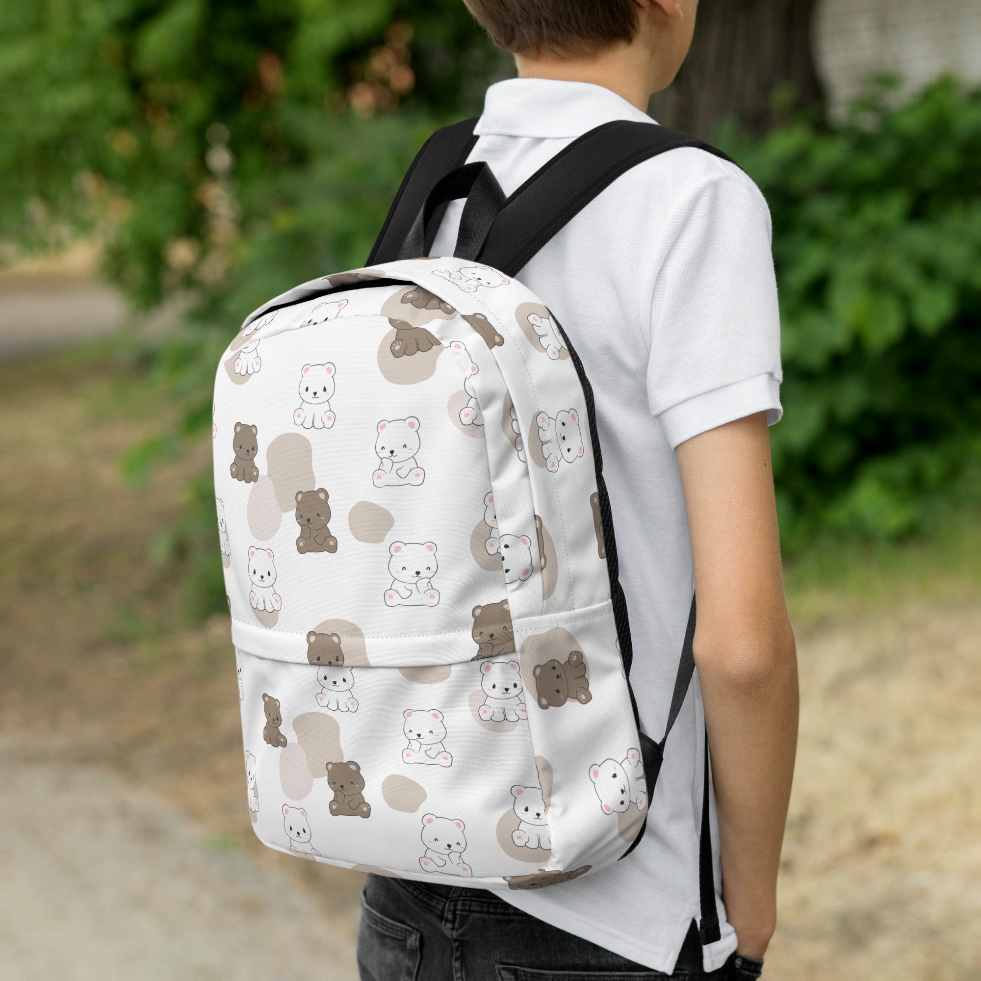 Kids Teddy Bear Backpack - Water-Resistant School Bag With Adjustable Padded Straps & Breathable Mesh Back