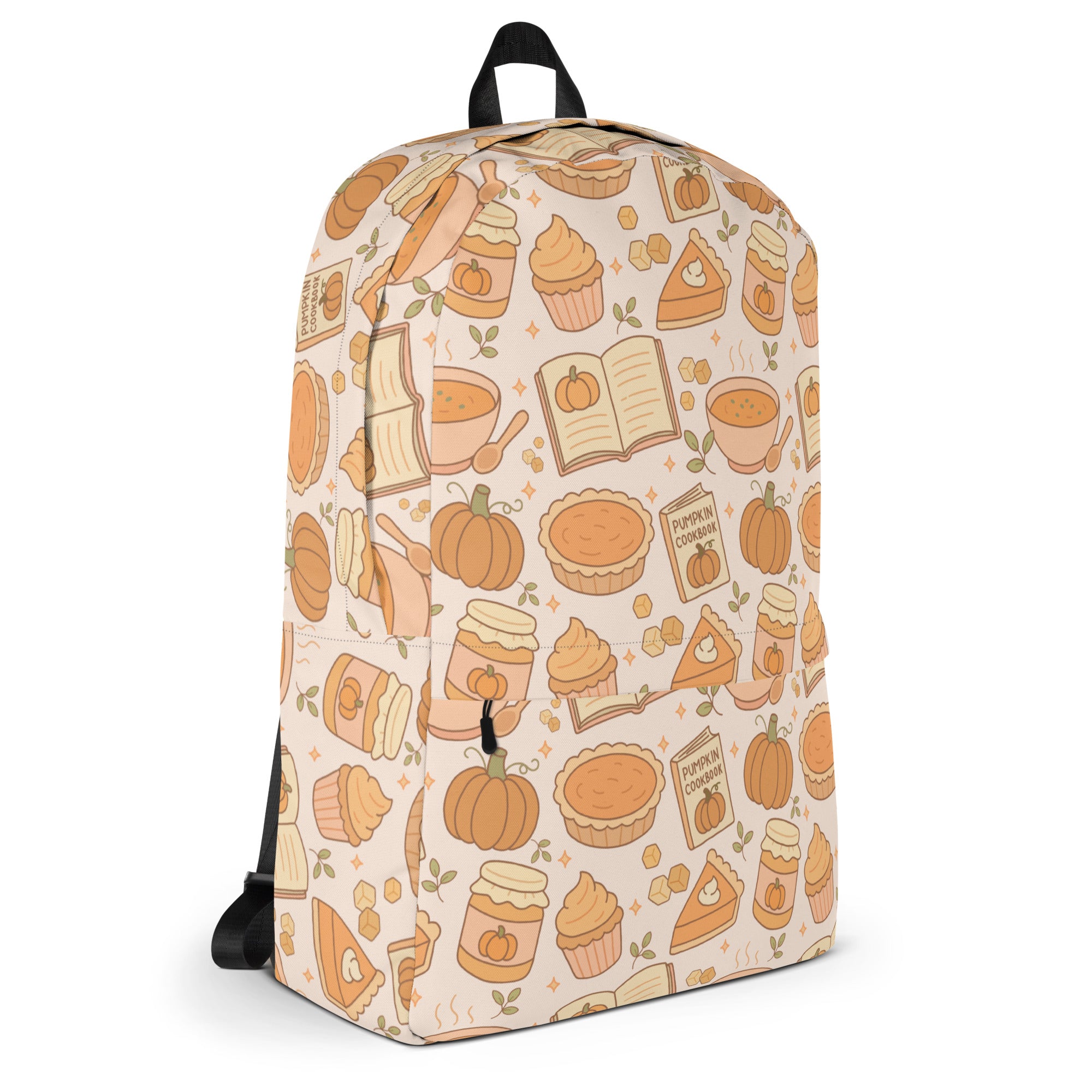 Kids Pumpkin Pie Themed Backpack - Water-Resistant School Bag With Adjustable Padded Straps & Breathable Mesh Back
