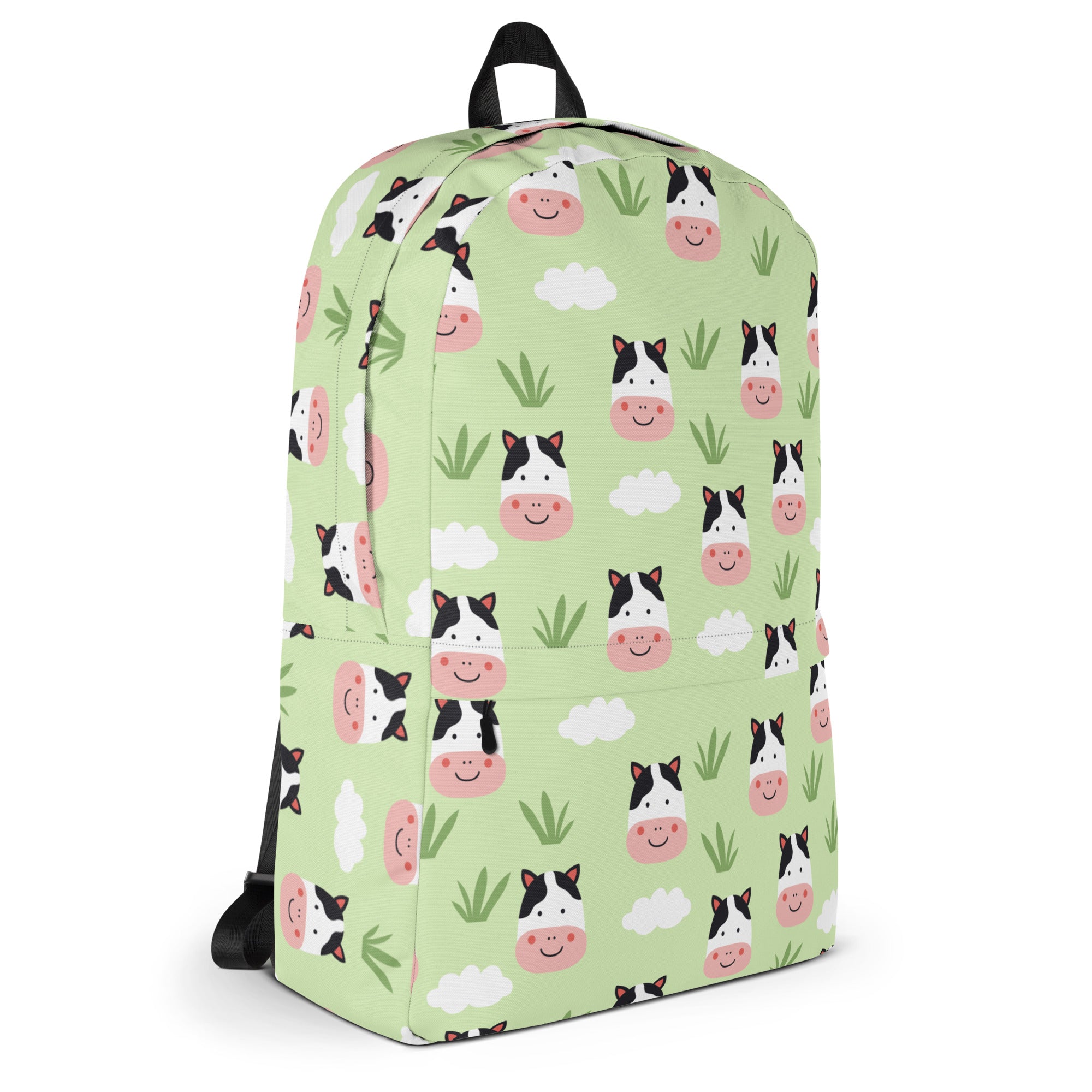 Kids Cow Backpack - Water-Resistant School Bag With Adjustable Padded Straps & Breathable Mesh Back