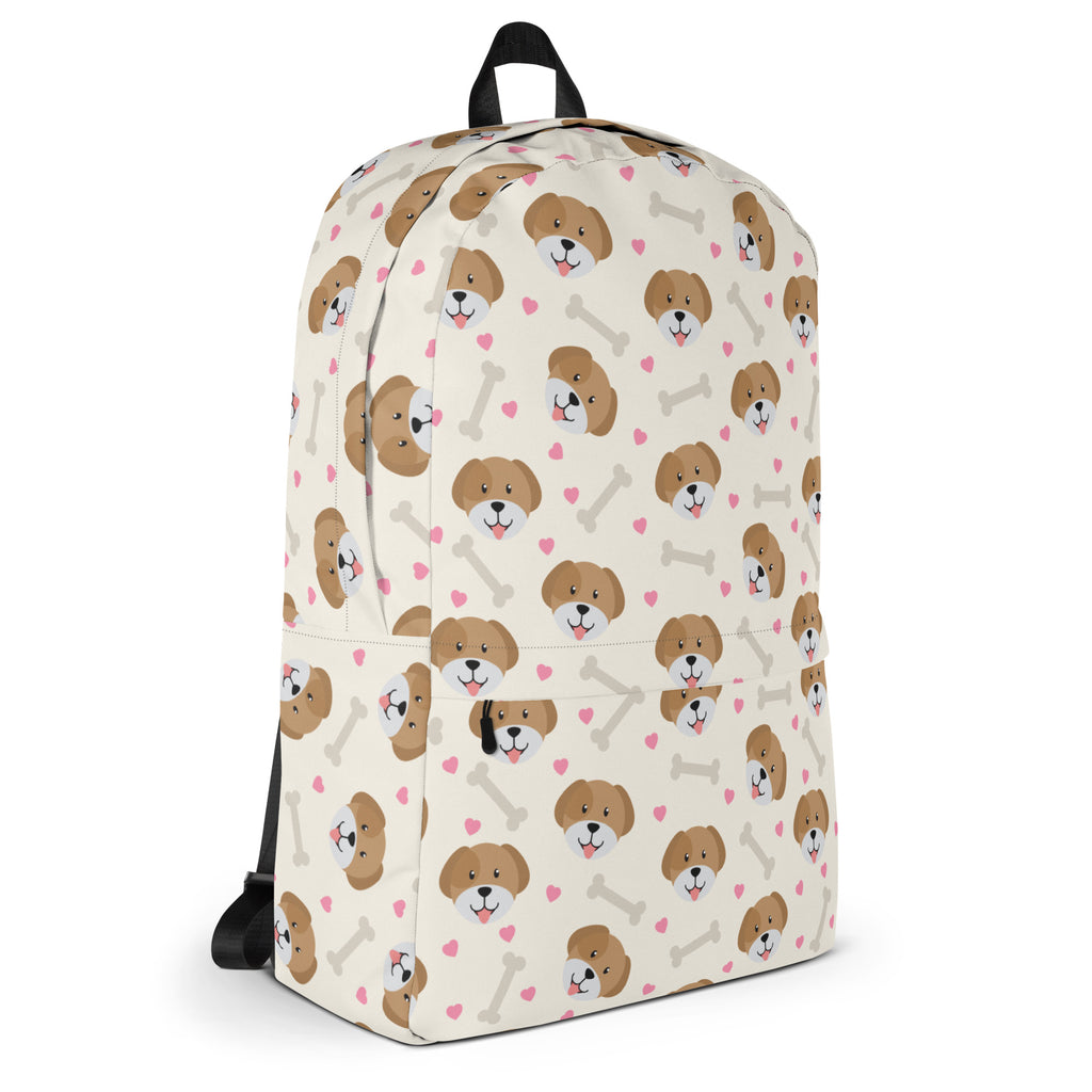 Girls Cute Dog Backpack - Water-Resistant School Bag With Adjustable Padded Straps & Breathable Mesh Back
