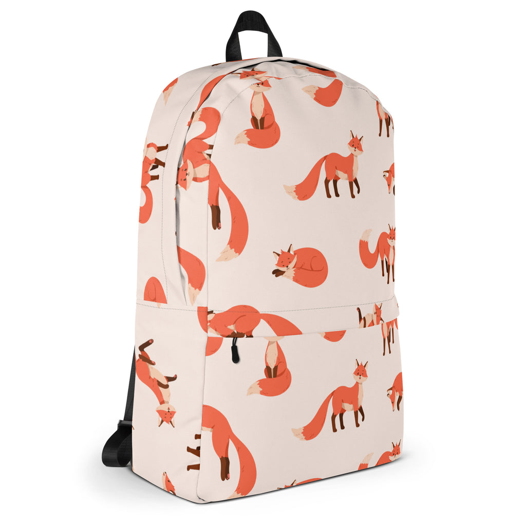 Kids Fox Backpack - Water-Resistant School Bag With Adjustable Padded Straps & Breathable Mesh Back