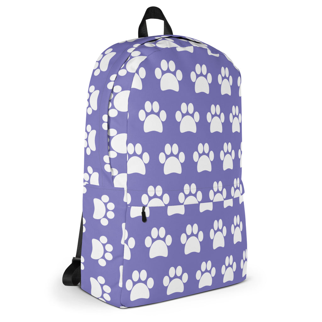 Girls Light Purple Print Backpack - Water-Resistant School Bag With Adjustable Padded Straps & Breathable Mesh Back