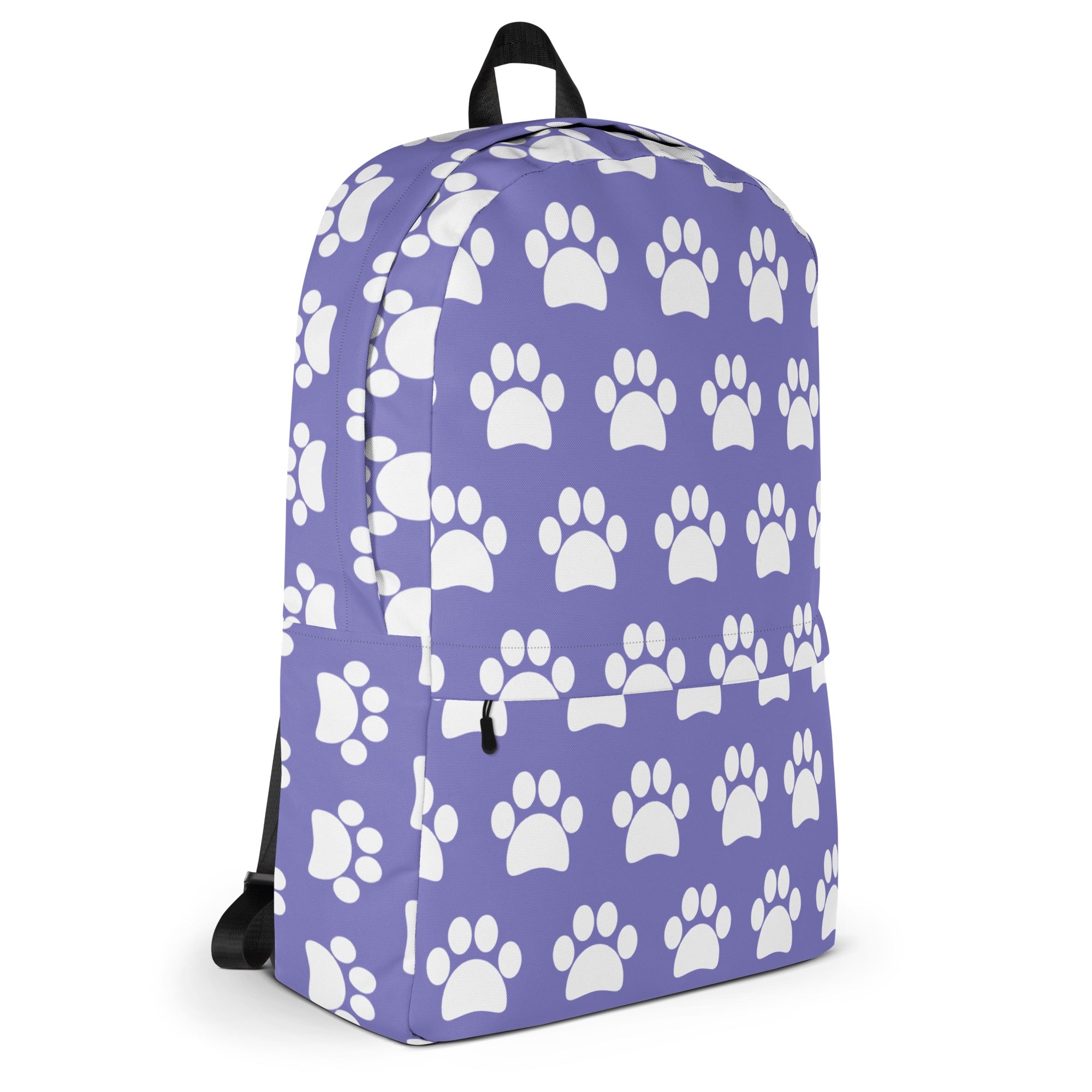 Girls Light Purple Print Backpack - Water-Resistant School Bag With Adjustable Padded Straps & Breathable Mesh Back