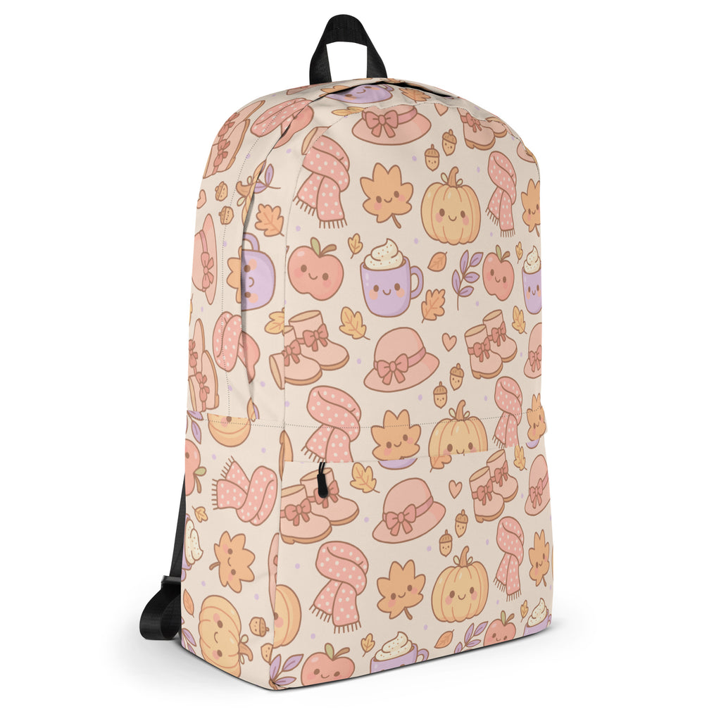 Kids Autumn Themed Backpack - Water-Resistant School Bag With Adjustable Padded Straps & Breathable Mesh Back