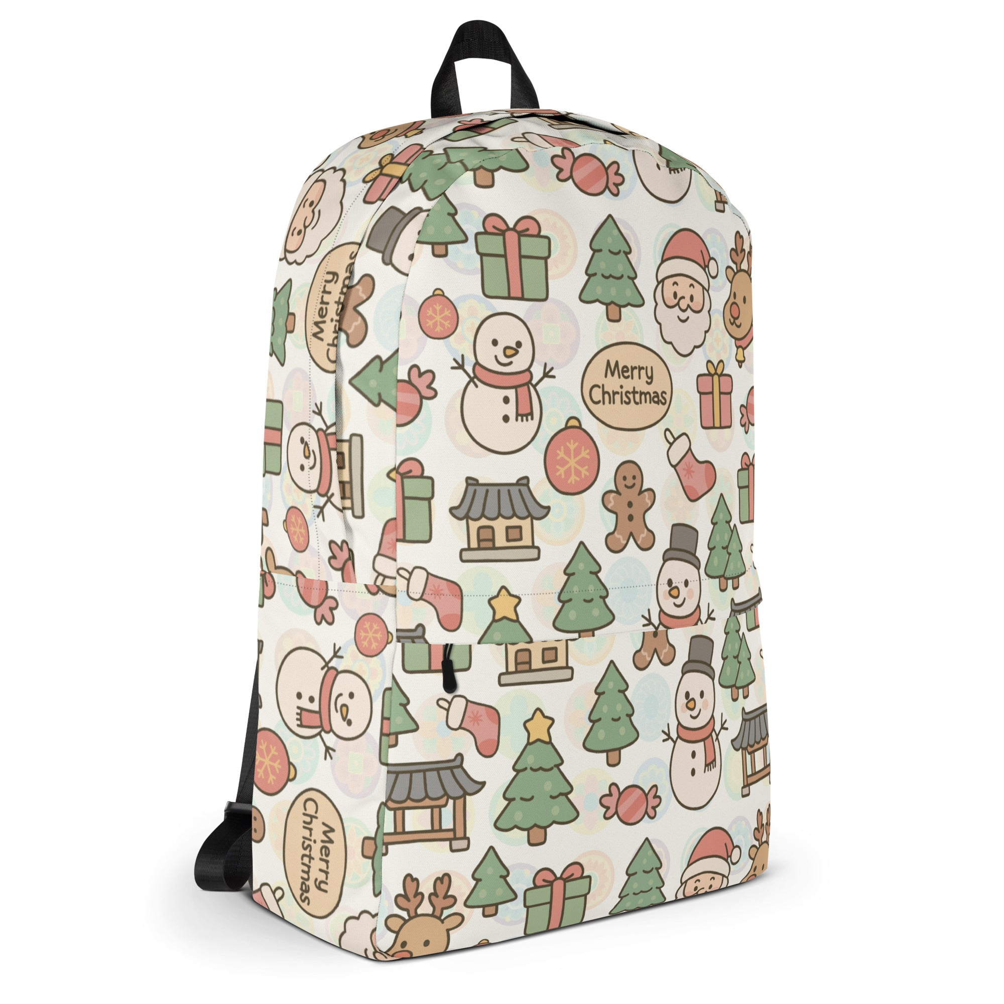 Kids Pastel Christmas Backpack - Water-Resistant School Bag With Adjustable Padded Straps & Breathable Mesh Back (Copy)