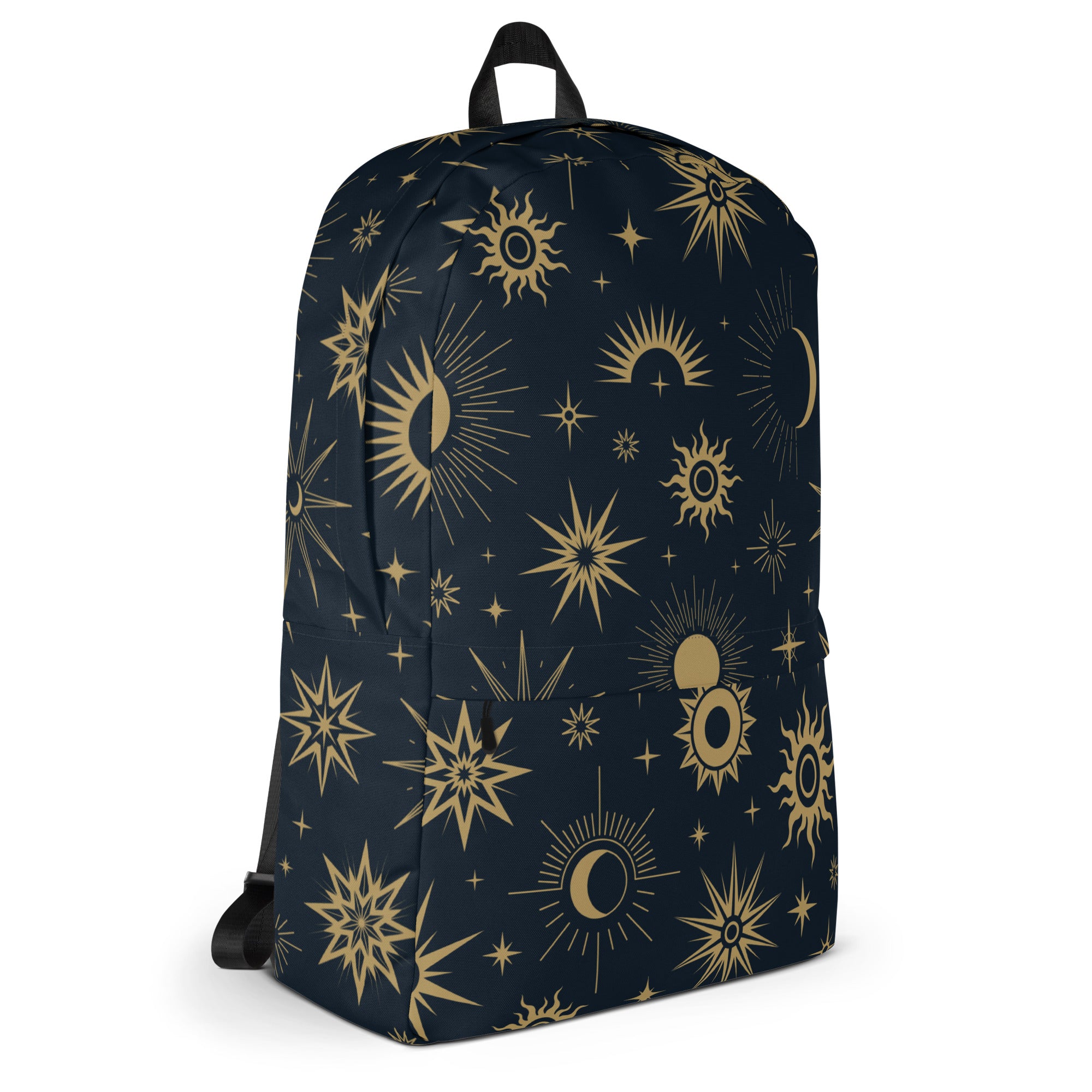 Kids Celestial Sun and Moon Backpack - Water-Resistant School Bag With Adjustable Padded Straps & Breathable Mesh Back