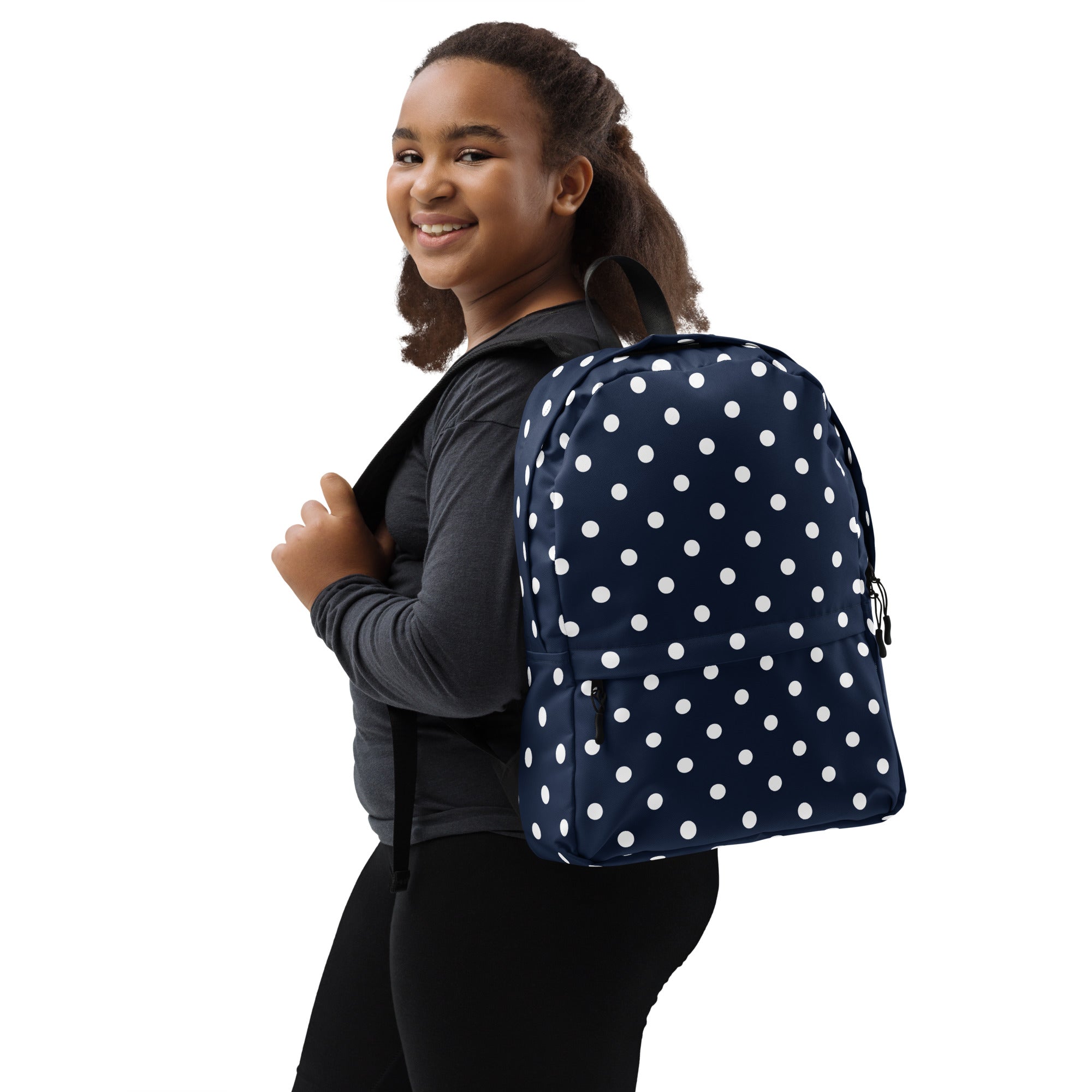 Kids Navy Backpack - Water-Resistant School Bag With Adjustable Padded Straps & Breathable Mesh Back