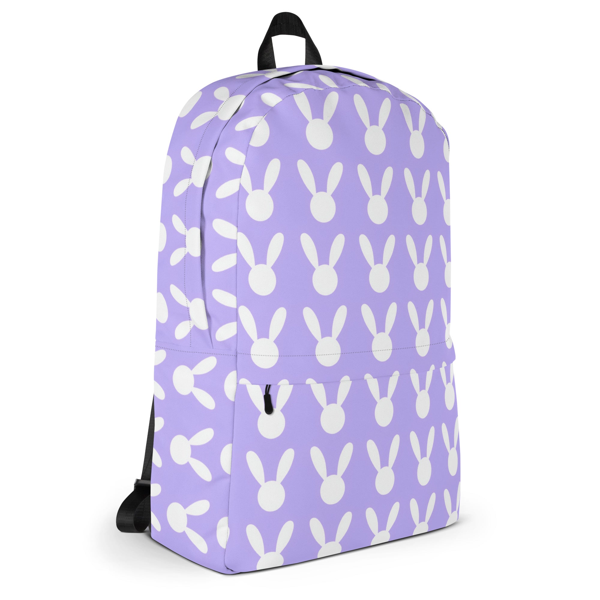 Girls Purple Bunny Backpack - Water-Resistant School Bag With Adjustable Padded Straps & Breathable Mesh Back