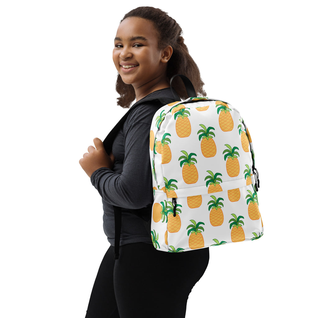 Kids Pineapple Backpack - Water-Resistant School Bag With Adjustable Padded Straps & Breathable Mesh Back