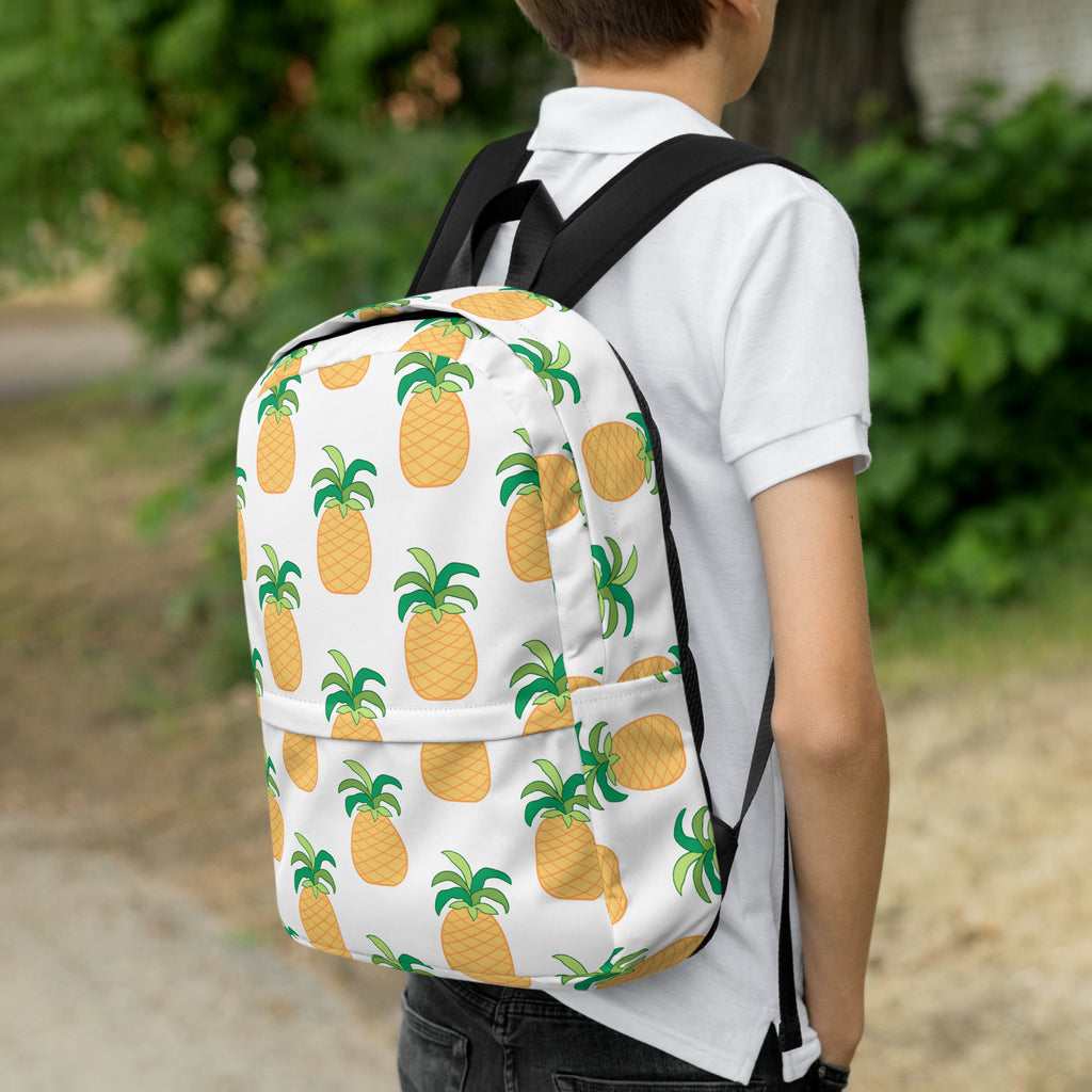 Kids Pineapple Backpack - Water-Resistant School Bag With Adjustable Padded Straps & Breathable Mesh Back