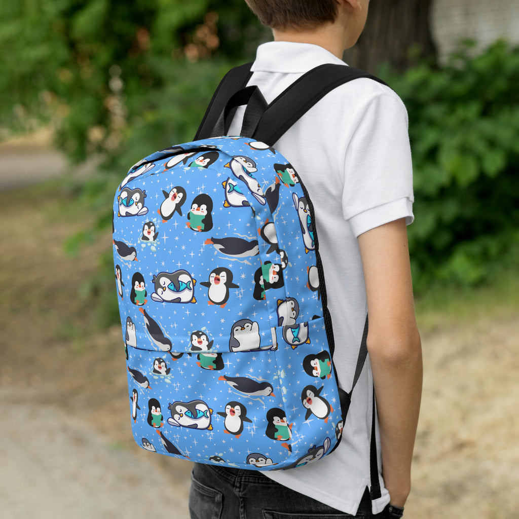 Kids Penguin Backpack - Water-Resistant School Bag With Adjustable Padded Straps & Breathable Mesh Back