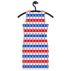 Women's Patriotic Stars and Stripes Bodycon Dress – Buttery Soft Fit With UPF 50+ Sun Protection