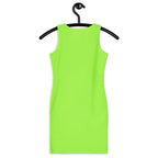 Women's Lime Green Bodycon Dress – Buttery Soft Fit With UPF 50+ Sun Protection