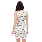 Women's Dog Face Bodycon Dress – Buttery Soft Fit With UPF 50+ Sun Protection