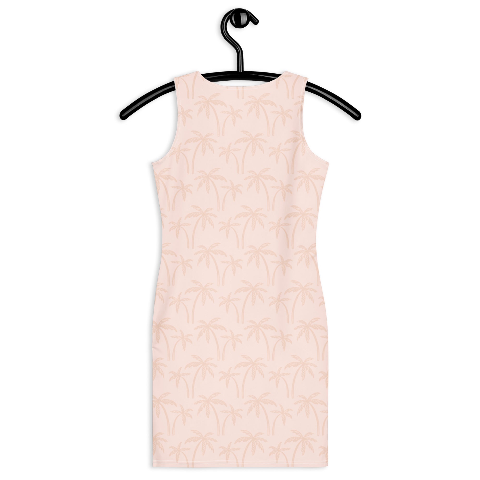 Women's Neutral Palm Tree Bodycon Dress – Buttery Soft Fit With UPF 50+ Sun Protection