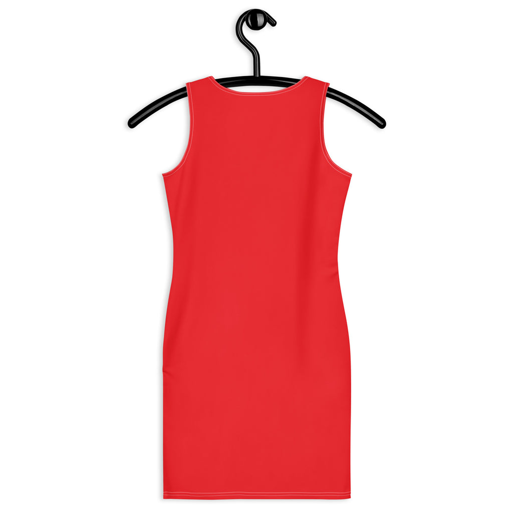 Women's Red Bodycon Dress – Buttery Soft Fit With UPF 50+ Sun Protection