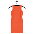 Women's Orange Bodycon Dress – Buttery Soft Fit With UPF 50+ Sun Protection