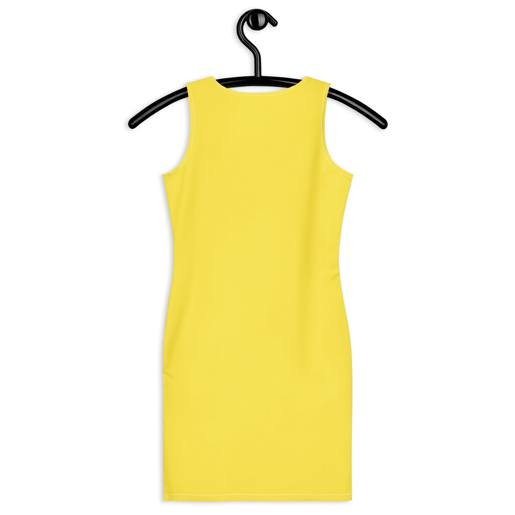 Women's Yellow Bodycon Dress – Buttery Soft Fit With UPF 50+ Sun Protection