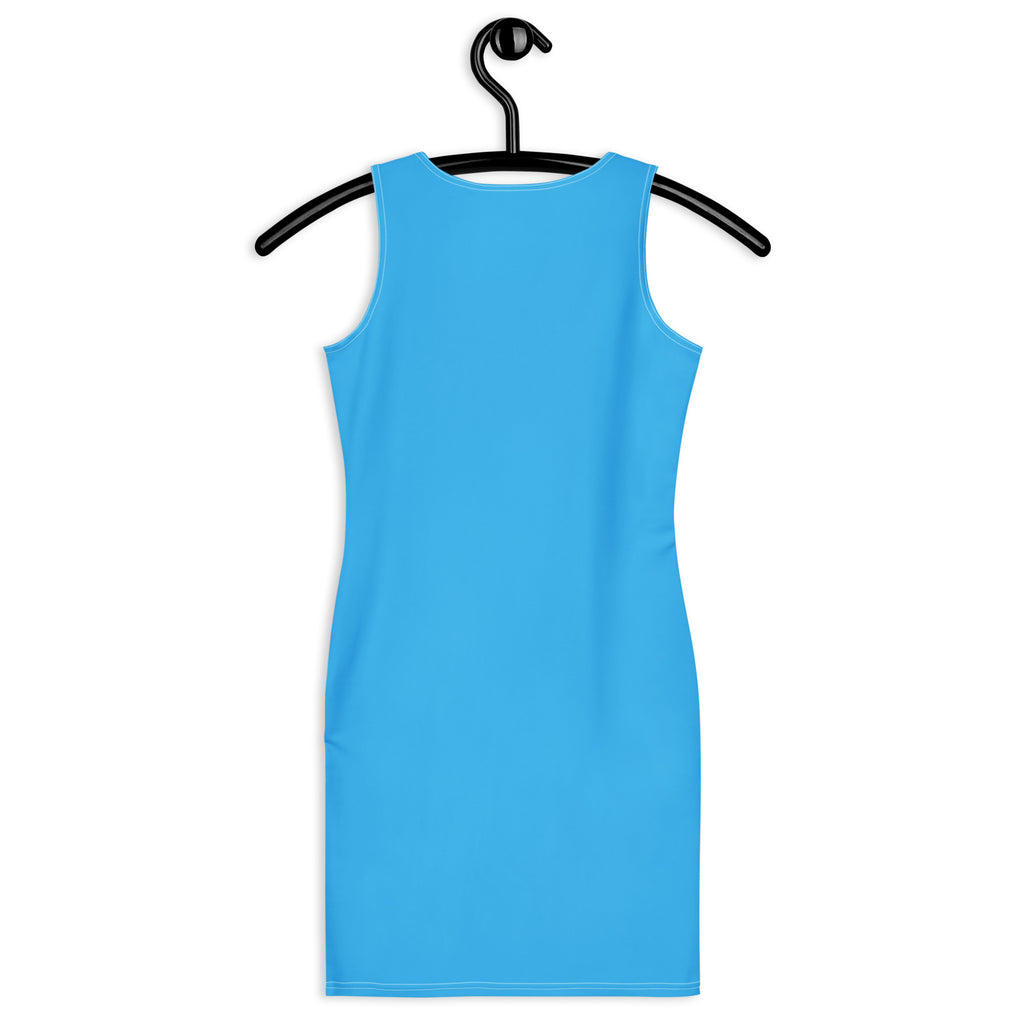 Women's Sky Blue Bodycon Dress – Buttery Soft Fit With UPF 50+ Sun Protection