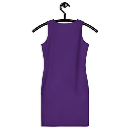 Women's Deep Purple Bodycon Dress – Buttery Soft Fit With UPF 50+ Sun Protection