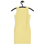 Women's Soft Yellow Bodycon Dress – Buttery Soft Fit With UPF 50+ Sun Protection
