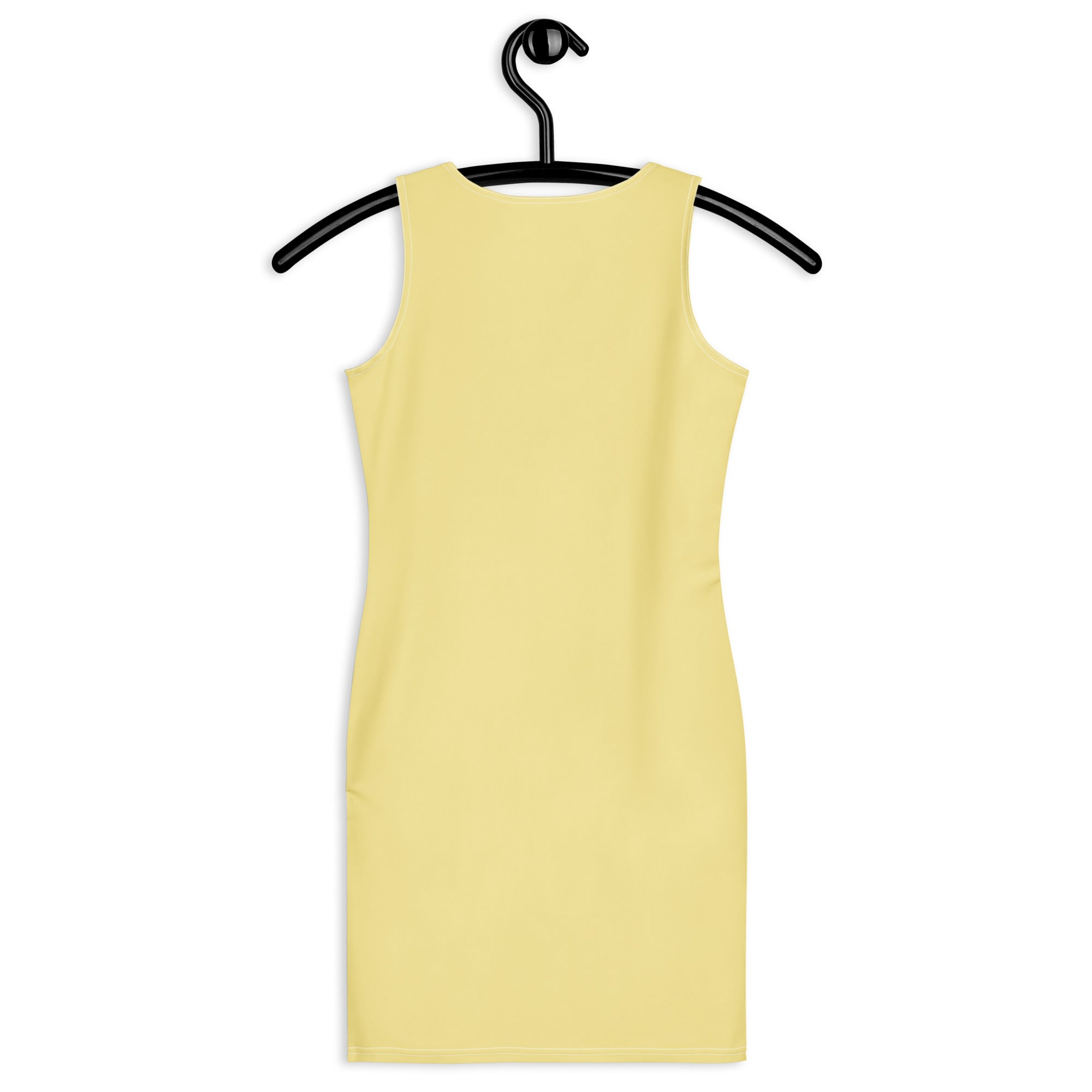 Women's Soft Yellow Bodycon Dress – Buttery Soft Fit With UPF 50+ Sun Protection