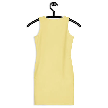 Women's Soft Yellow Bodycon Dress – Buttery Soft Fit With UPF 50+ Sun Protection