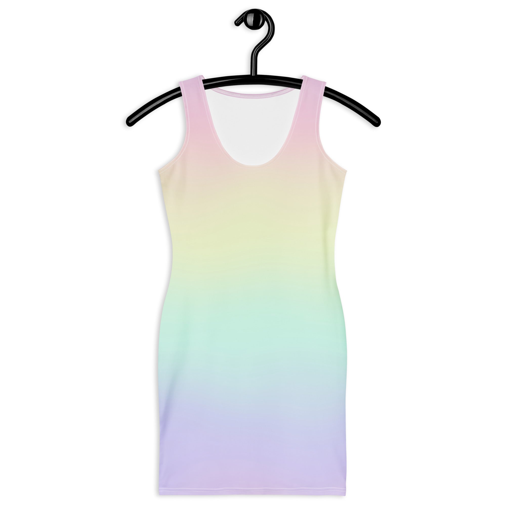 Women's Pastel Rainbow Bodycon Dress – Buttery Soft Fit With UPF 50+ Sun Protection