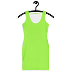 Women's Lime Green Bodycon Dress – Buttery Soft Fit With UPF 50+ Sun Protection