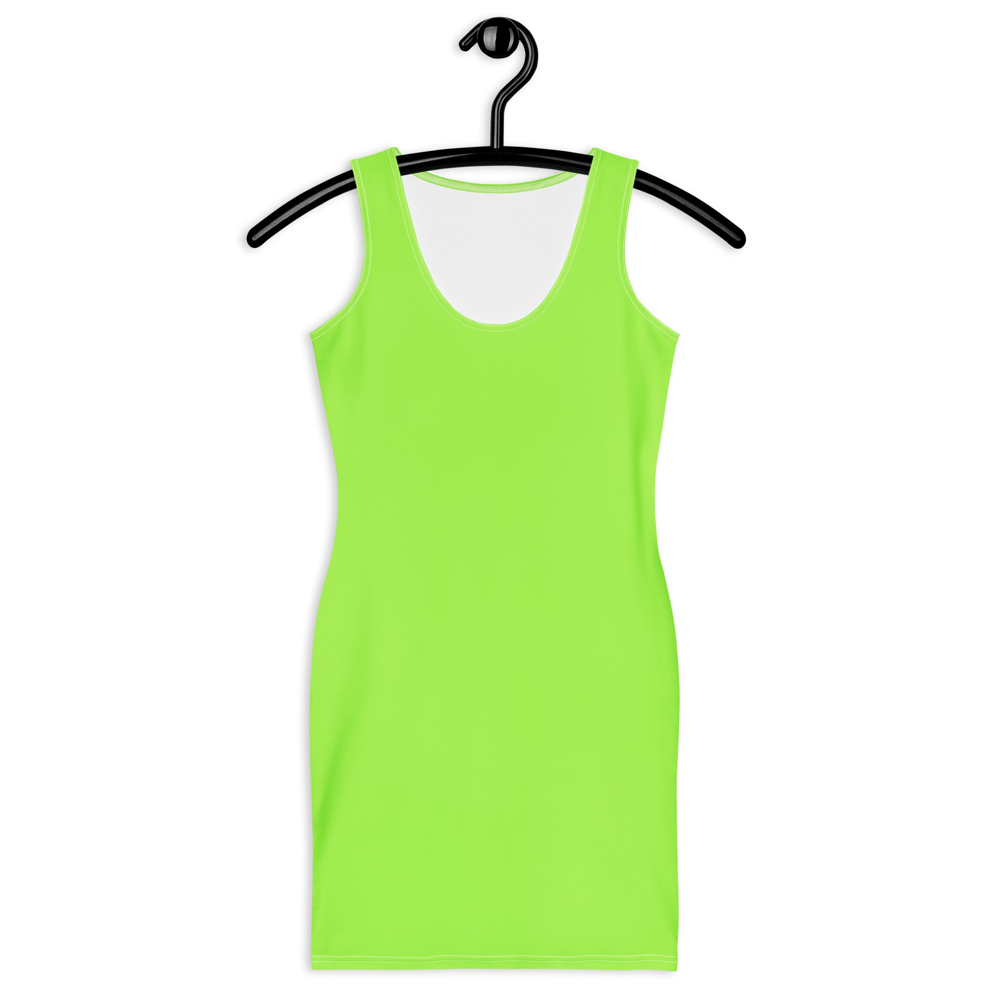 Women's Lime Green Bodycon Dress – Buttery Soft Fit With UPF 50+ Sun Protection